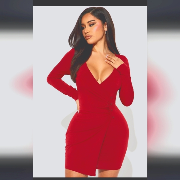 Piper Wrap Mini Dress - Picture 1 of 4